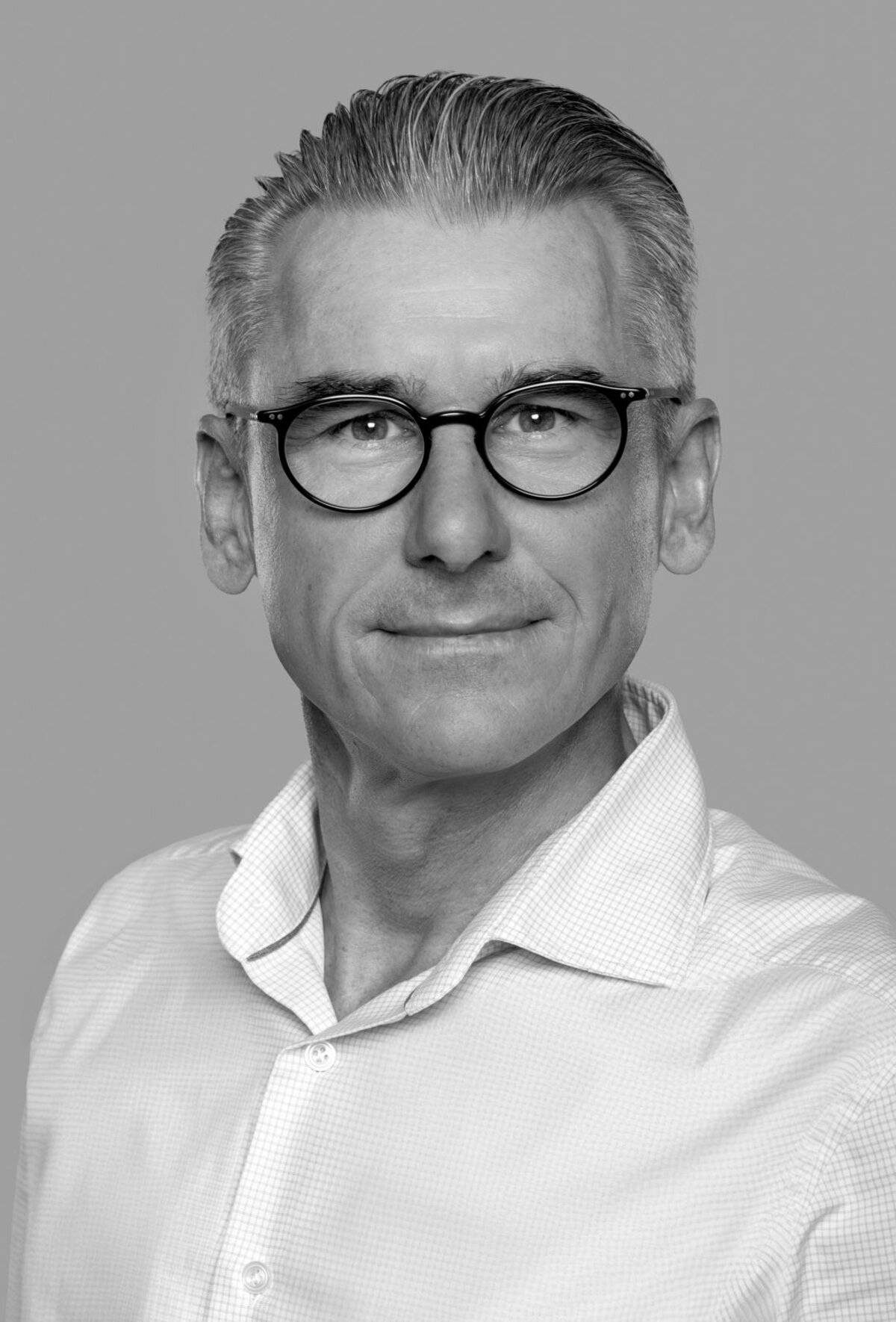 Sascha Weber — professional headshot, black and white